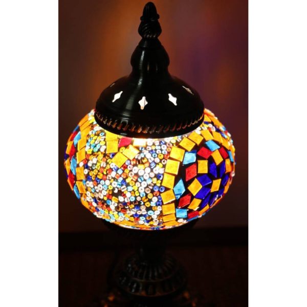 Flower Burst Turkish Mosaic Table Lamp 3