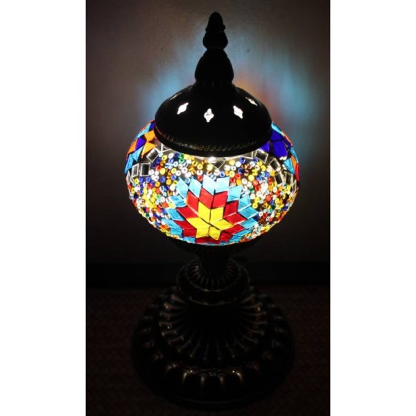 Star Blast Turkish Mosaic Table Lamp 2