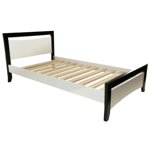 Alpine Black & White King Single Bed Frame - Dream Furniture