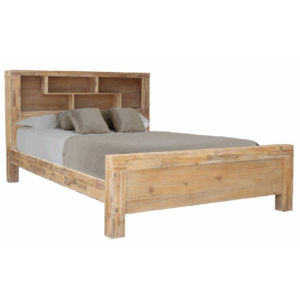 Emporium Queen Bed Frame with Bookcase 2