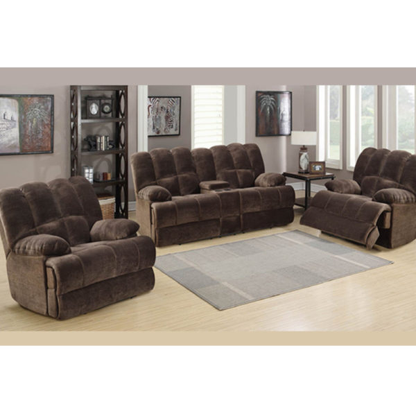 Monarch Fabric Recliner Lounge Suite (2S+1S+1S+Console) Dream Furniture