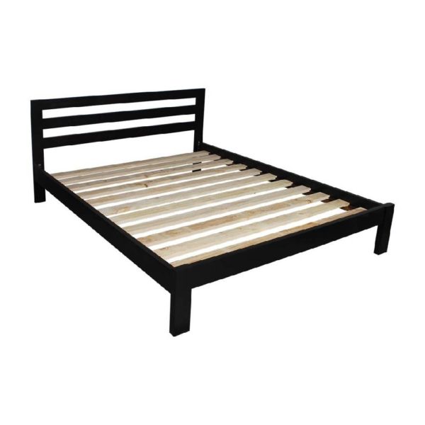 Florence Black Double Bed Frame 2