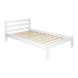 Florence White Single Bed Frame - Dream Furniture