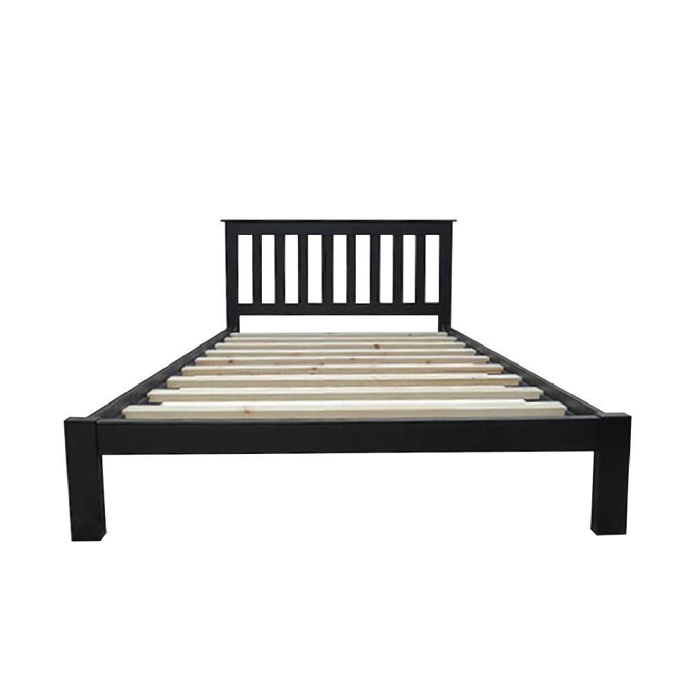 Kingston Black Queen Bed Frame - Dream Furniture