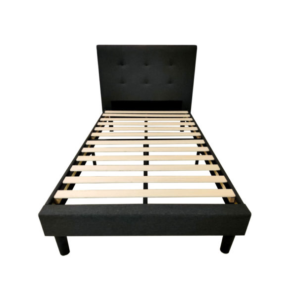 Simona Grey Single Bed Frame - Dream Furniture